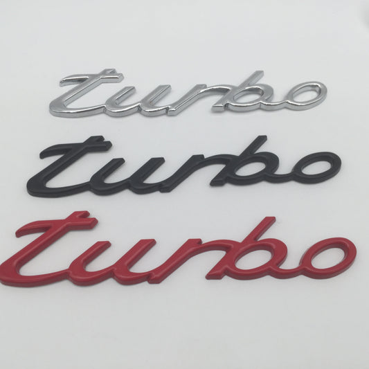 3D Turbo Badge Emblem Sticker