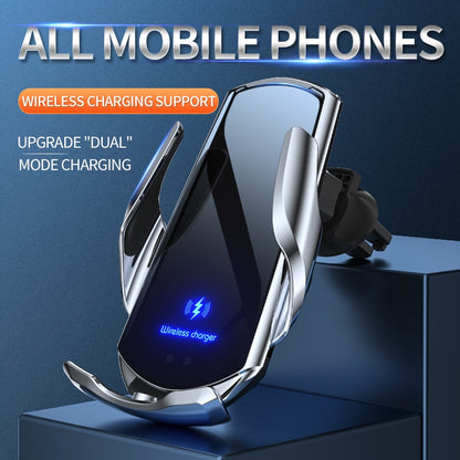 Car Mount Phone Holder With Wireless Charger